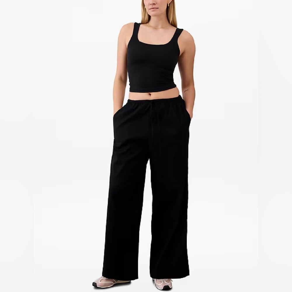 Black Wide-Leg Pants